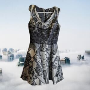 Alberto Makali Solver 4 NWOT Black & White sleeveless dress. Party, wedding